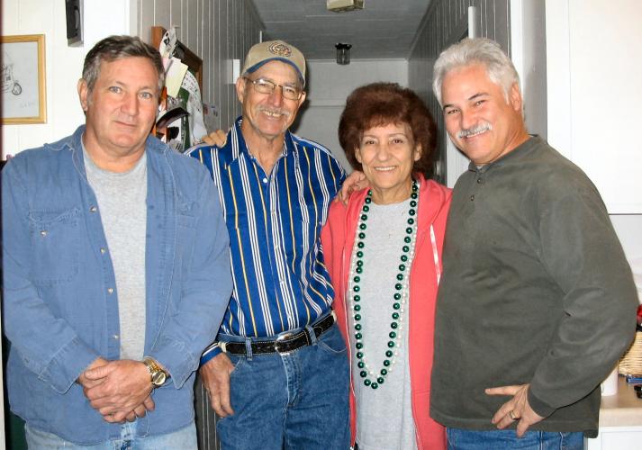 Ronnie, Calvin, Mom & Roger